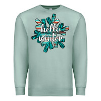Seafoam hello winter Premium Sweatshirt - AdoDesignShop