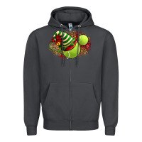 Smoke Tennis Christmas With Racket And Hat Zipper Hoodie - FaDigitalArtStudio