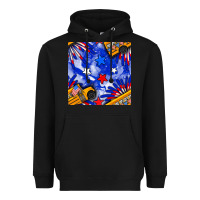 Black 4th of july school bus seamless pattern Heavyweight Hoodie - BundleAndBundleShop