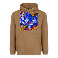 Toasted Coconut 4th of july school bus seamless pattern Heavyweight Hoodie - BundleAndBundleShop