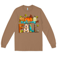 Toasted Coconut welcome fall Long Sleeve Tee - Zillion Design Studio