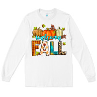 White welcome fall Long Sleeve Tee - Zillion Design Studio