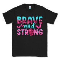 Black Brave and Strong Classic Tee - texasbilliewilder