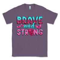 Lavender Brave and Strong Classic Tee - texasbilliewilder