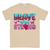 Mushroom Brave and Strong Classic Tee - texasbilliewilder