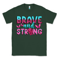 Sports Green Brave and Strong Classic Tee - texasbilliewilder