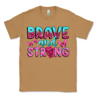 Toasted Coconut Brave and Strong Classic Tee - texasbilliewilder