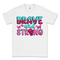 White Brave and Strong Classic Tee - texasbilliewilder