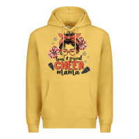 Antique Gold loud&proud mama messy bun Premium Hoodie - MaliasSmallBusiness