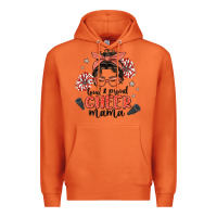 Carrot loud&proud mama messy bun Premium Hoodie - MaliasSmallBusiness