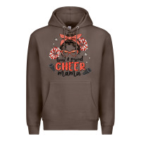 Coffee loud&proud mama messy bun Premium Hoodie - MaliasSmallBusiness