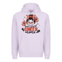 Lilac loud&proud mama messy bun Premium Hoodie - MaliasSmallBusiness