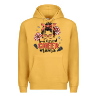 Mustard loud&proud mama messy bun Premium Hoodie - MaliasSmallBusiness