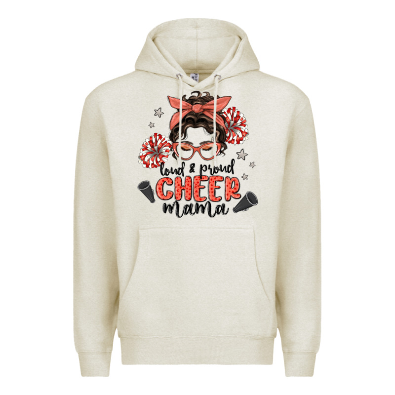 Loud&proud Mama Messy Bun Premium Hoodie by MaliasSmallBusiness | Teevron