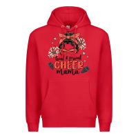 Red loud&proud mama messy bun Premium Hoodie - MaliasSmallBusiness