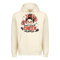 Sandshell loud&proud mama messy bun Premium Hoodie - MaliasSmallBusiness
