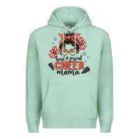 Seafoam loud&proud mama messy bun Premium Hoodie - MaliasSmallBusiness
