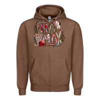 Chestnut mama baseball Zipper Hoodie - RacoonDesign