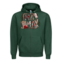 Sports Green mama baseball Zipper Hoodie - RacoonDesign