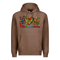 Chestnut peace love fiesta ado Premium Hoodie - AdoDesignShop