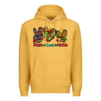 Mustard peace love fiesta ado Premium Hoodie - AdoDesignShop