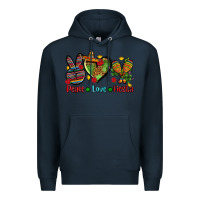 Navy peace love fiesta ado Premium Hoodie - AdoDesignShop