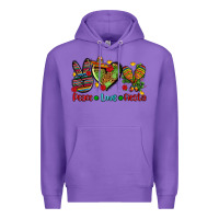 Purple peace love fiesta ado Premium Hoodie - AdoDesignShop