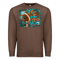 Chestnut free spirit native american indian headdress Premium Sweatshirt - Artiststas