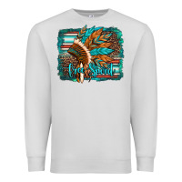 Dove Grey free spirit native american indian headdress Premium Sweatshirt - Artiststas