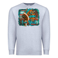 Heather Grey free spirit native american indian headdress Premium Sweatshirt - Artiststas