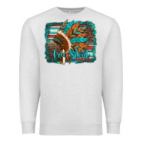 Oatmeal Heather free spirit native american indian headdress Premium Sweatshirt - Artiststas