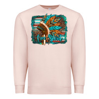 Pale Pink free spirit native american indian headdress Premium Sweatshirt - Artiststas