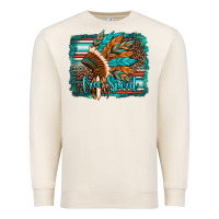 Sandshell free spirit native american indian headdress Premium Sweatshirt - Artiststas