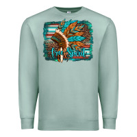 Seafoam free spirit native american indian headdress Premium Sweatshirt - Artiststas