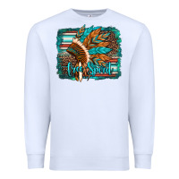 White free spirit native american indian headdress Premium Sweatshirt - Artiststas