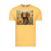 Vintage Mustard dachshund Vintage Tee - Unal Design