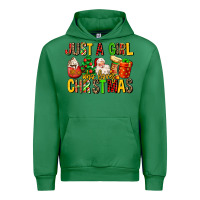 Emerald just a girl who loves christmas Urban Hoodie - MaliasSmallBusiness