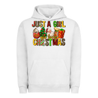 Pigment Lunar Rock just a girl who loves christmas Urban Hoodie - MaliasSmallBusiness