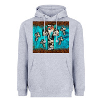 Heather Grey bull skull cross tumbler Heavyweight Hoodie - JahusDesignShop