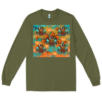 Army Green thanksgiving turkey fall Long Sleeve Tee - RanaPortraitStore