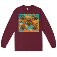 Burgundy thanksgiving turkey fall Long Sleeve Tee - RanaPortraitStore