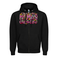 Black mama is valentine Zipper Hoodie - RacoonDesign