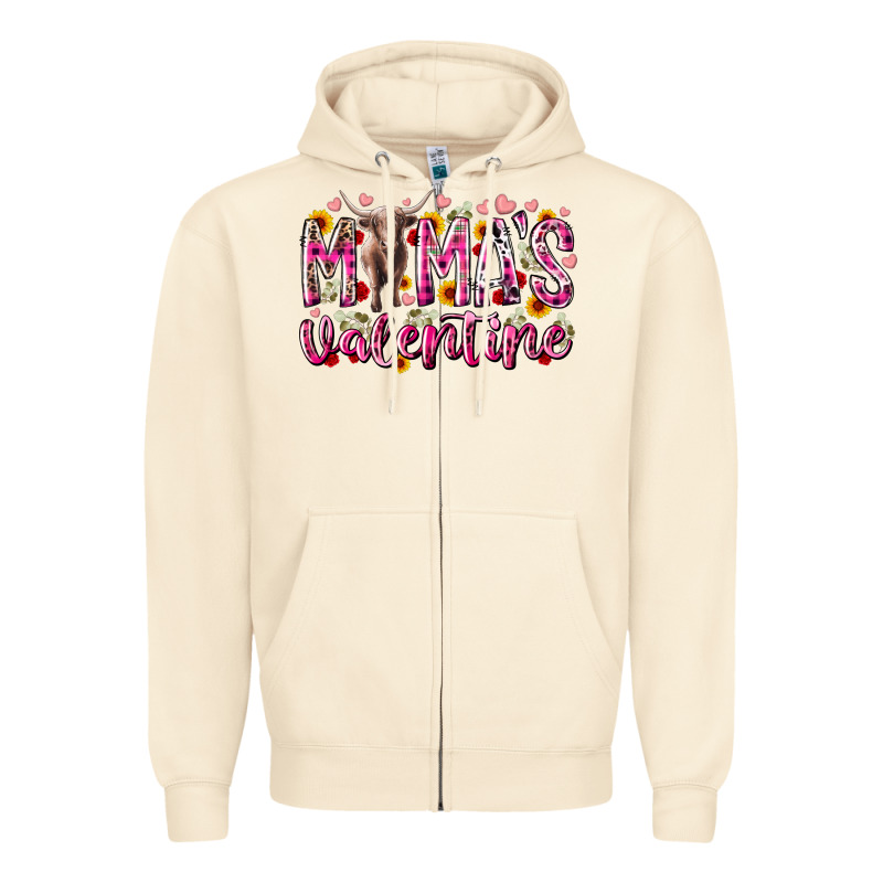 Mama Is Valentine Zipper Hoodie by RacoonDesign | Teevron
