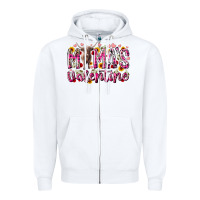 White mama is valentine Zipper Hoodie - RacoonDesign