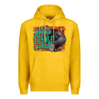 Lemon Thanksgiving Turkey Gobble Gobble Premium Hoodie - NancyCooperArtShop