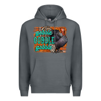 Rock Thanksgiving Turkey Gobble Gobble Premium Hoodie - NancyCooperArtShop