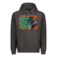 Smoke Thanksgiving Turkey Gobble Gobble Premium Hoodie - NancyCooperArtShop