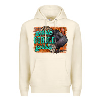 Tofu Thanksgiving Turkey Gobble Gobble Premium Hoodie - NancyCooperArtShop