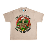 French Oak When you're dead inside but it's christmas Urban Heavy Tee - RanaPortraitStore