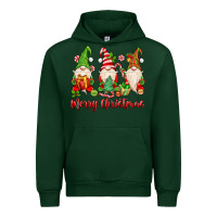 Forest Green merry christmas gnomes Urban Hoodie - MaliasSmallBusiness